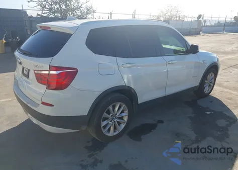 2013 BMW X3 xDrive28I z USA, uszkodzony, nr VIN 5UXWX9C52D0A22848